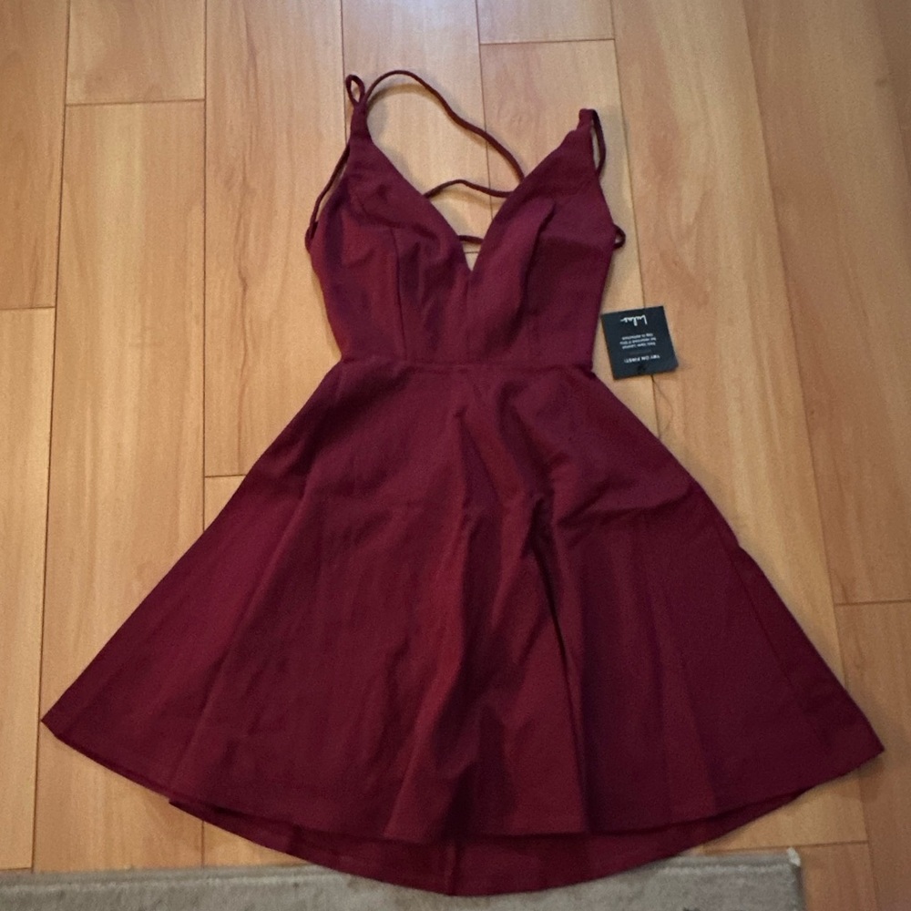 Lulus red strappy dress size XS